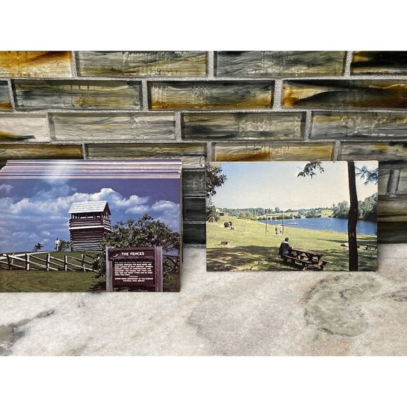 Vintage Postcard Lot Groundhog Mtn Carroll County & Hillsville Virginia Camping - Picture 1 of 5